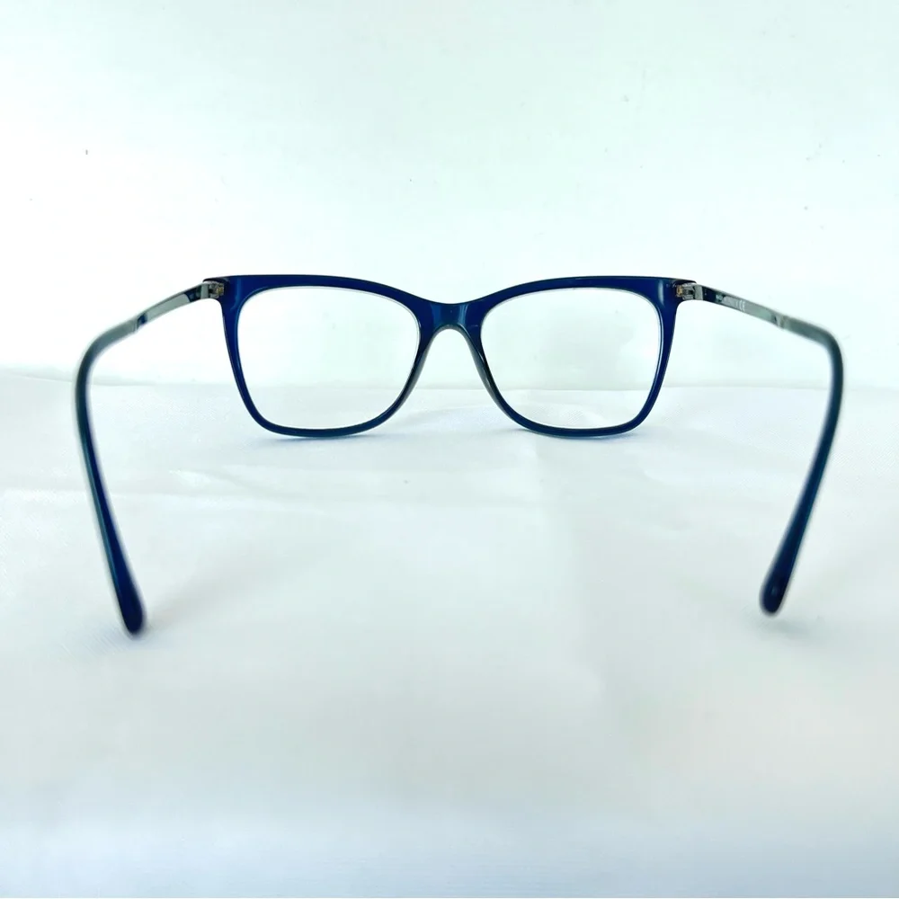 CHANEL 3379 c.508 Cats Eye Frames Dark Blue Transparent Prescription Eyeglasses